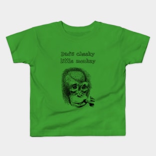 Dad's cheeky little monkey t shirt Kids T-Shirt